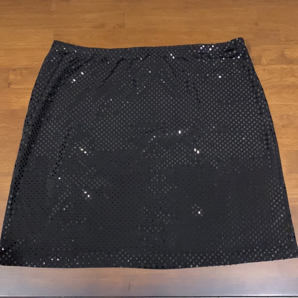 Epilogue Black Sequin Mini Skirt